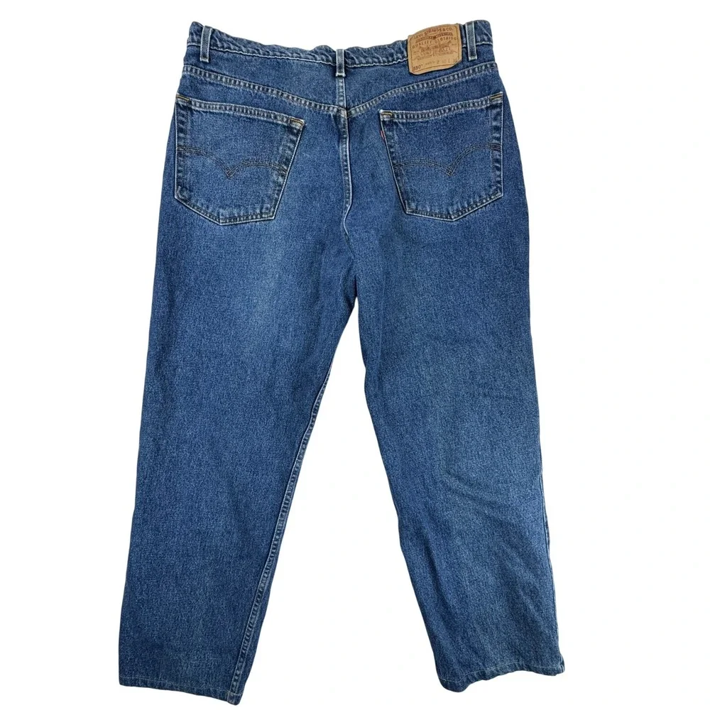 Vintage Levi's 550 Relaxed Fit Jeans Mens 40x30 90's Medium Wash Denim Y2K